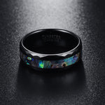 Tungsten Carbide Abalone Shell Ring