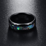 Tungsten Carbide Abalone Shell Ring