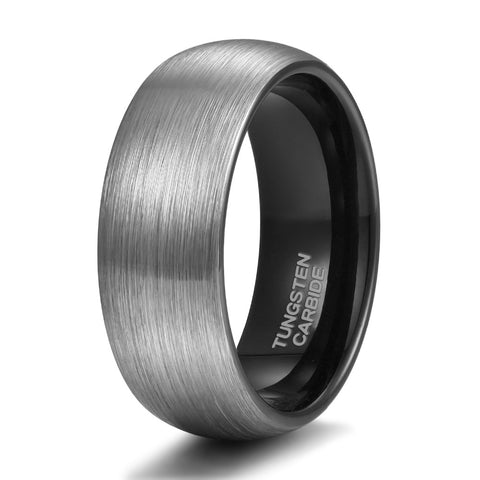 Tungsten Carbide Gun Metal Ring