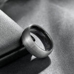 Tungsten Carbide Gun Metal Ring