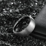 Tungsten Carbide Gun Metal Ring