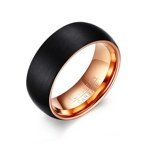 Tungsten Carbide Inner Gold Ring